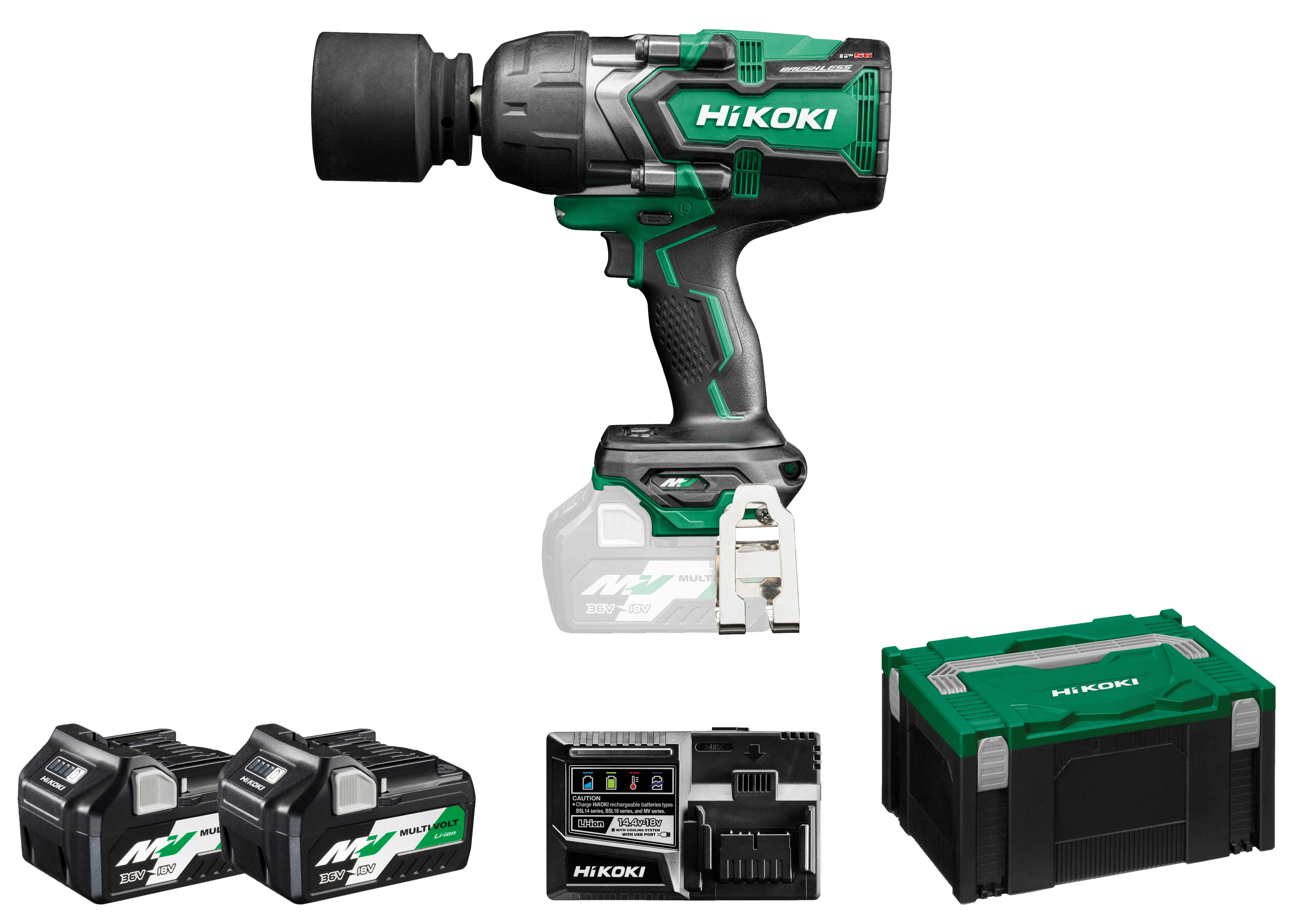 HiKOKI WR36DF(2.5) (HSC III) Akku Schlagschrauber 1900/2400 Nm 3/4"