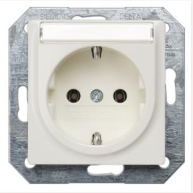 Siemens DELTAi-system Steckdose, 1f, titanweiß 5UB1515 Siemens DELTAi-system Steckdose, 1f, titanweiß 5UB1515