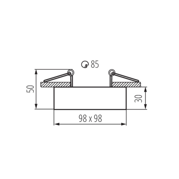 Kanlux MINI GORD DLP-50-B