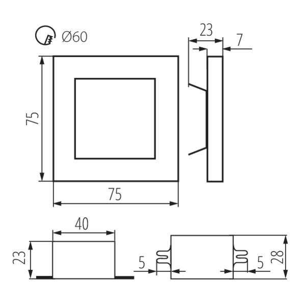 Kanlux APUS LED AC-CW