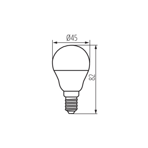 Kanlux IQ-LED G45E14 3,4W-NW