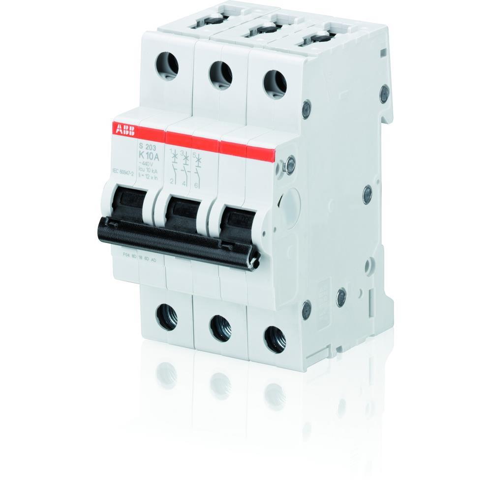 ABB Leitungsschutzschalter, AC, B, 40A, 3p, 400V, 6kA, 3TE, 50Hz, Zusatzeinrichtungen möglich, IP20 ABB Leitungsschutzschalter, AC, B, 40A, 3p, 400V, 6kA, 3TE, 50Hz, Zusatzeinrichtungen möglich, IP20