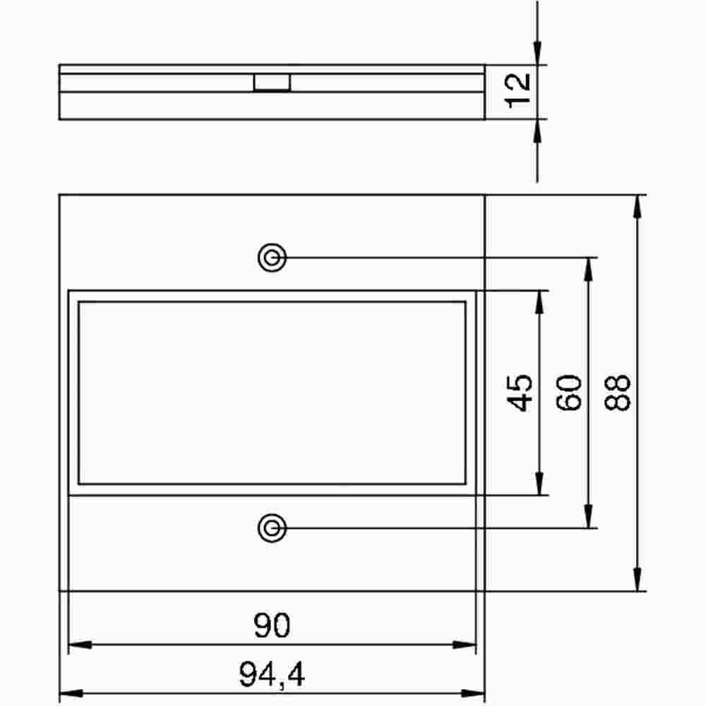 OBO BETTERMANN Abdeckplatte für 2f Modul 45 in T12L 94.5x88mm, PA, graphitschwarz RAL 9011 2-fach Schutzkontaktsteckdose,graphitschwarz – T12L P16S 9011