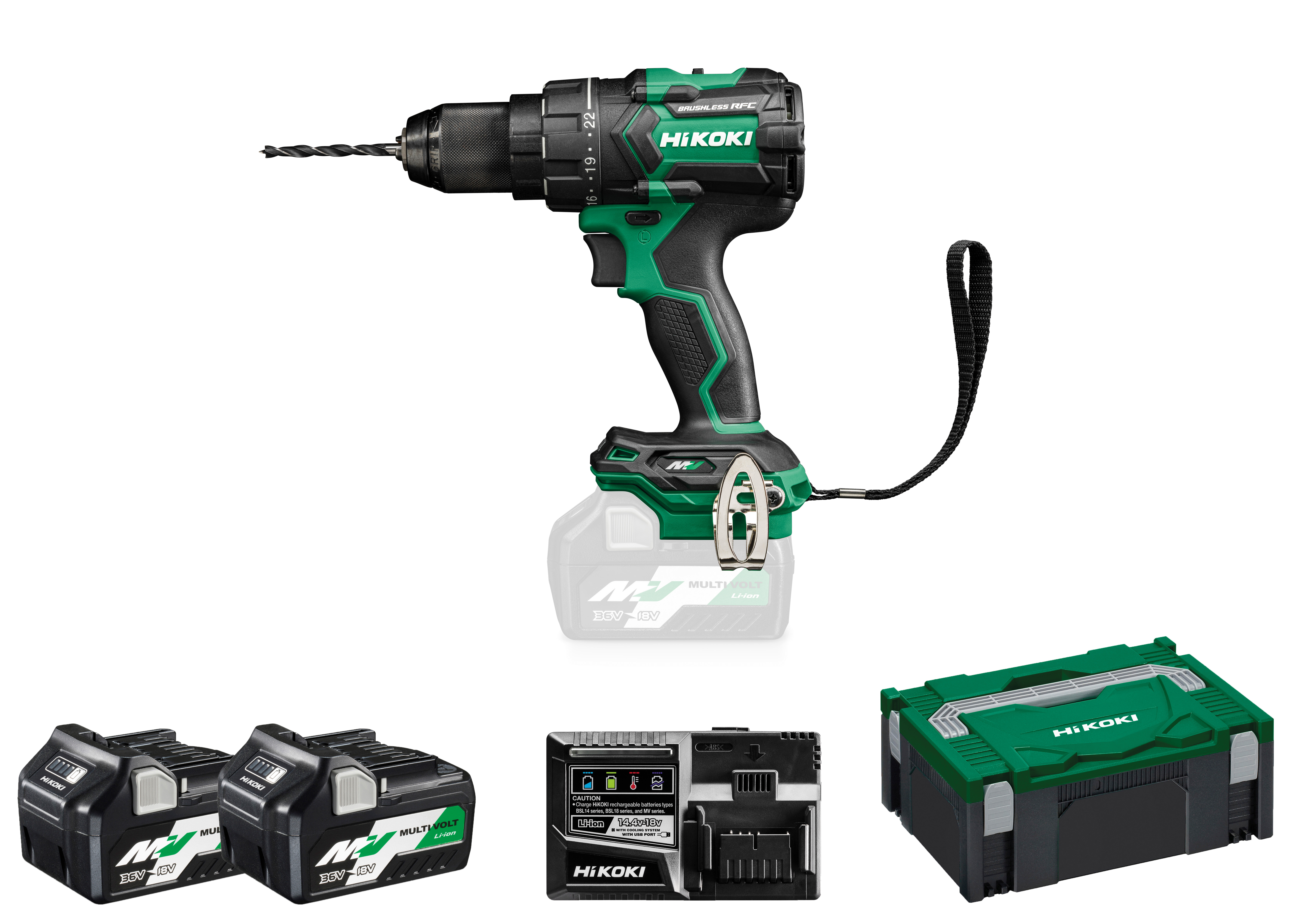 HiKOKI DS36DC(2.5) (HSC II) Akku Bohrschrauber 100/155Nm 13mm