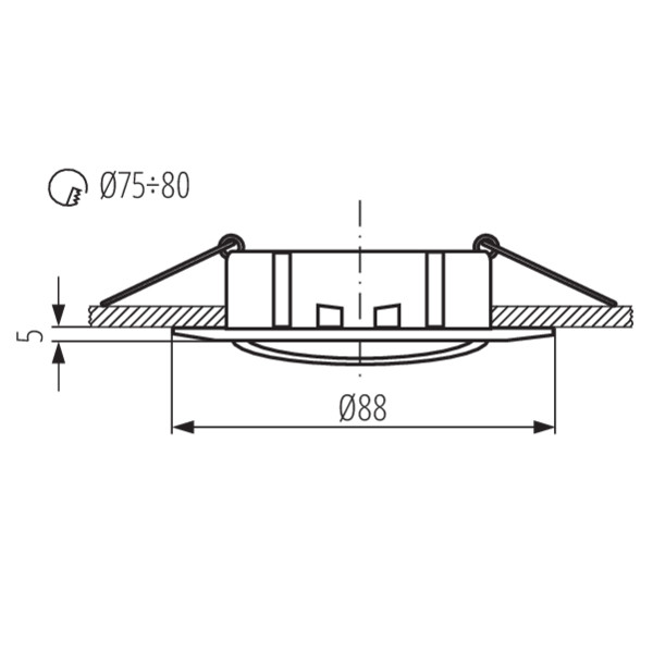 Kanlux LUTO CTX-DT02B-W