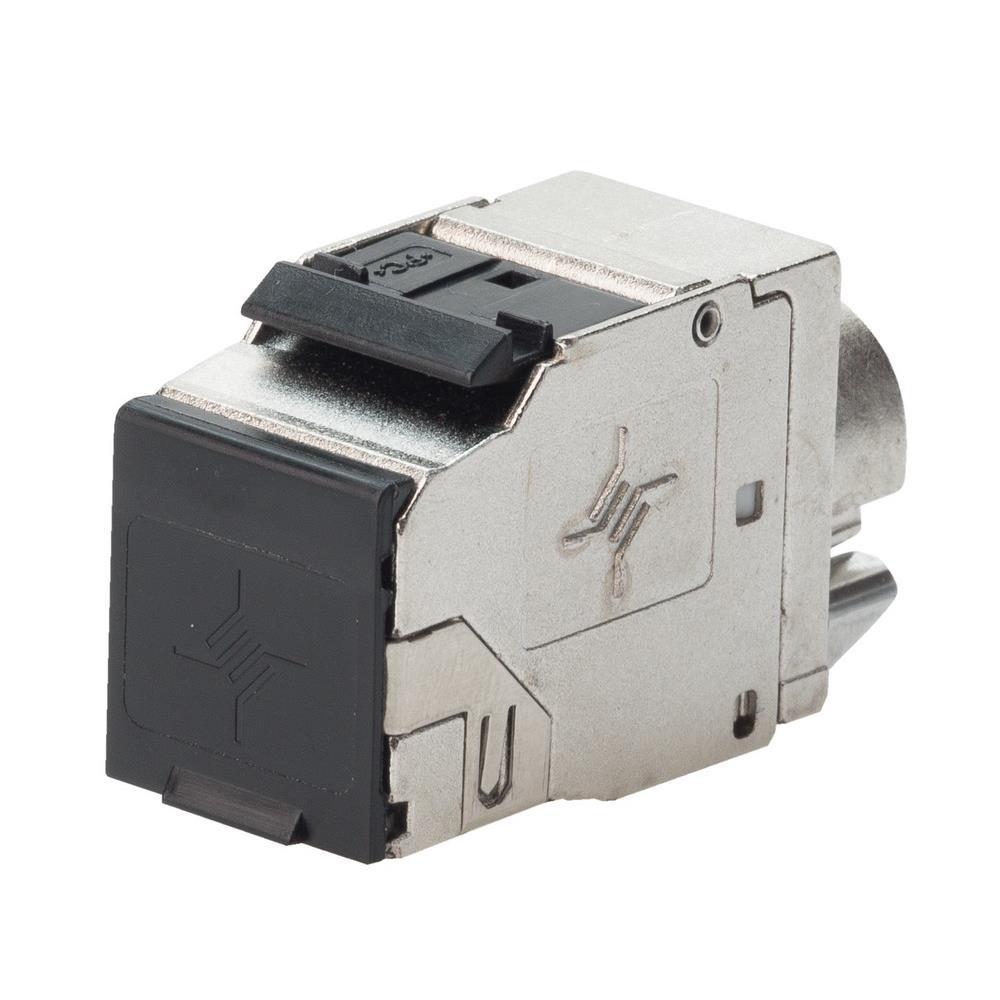 TELEGÄRTNER Modular-Buchse, RJ45 8(8), 23-22AWG, geeignet für Litzenleiter, geeignet für Massivleiter, silber, Feldkonfigurierbar, Schneidklemm – J00029A8000