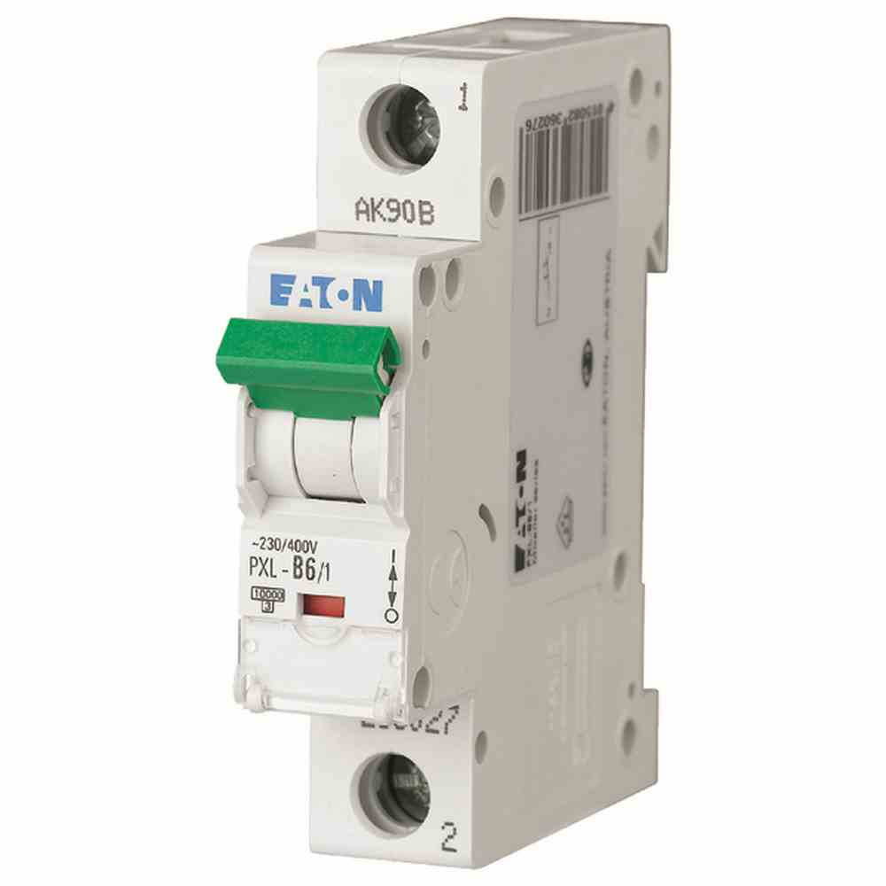 EATON PXL-B6/1 LS-Schalter, 6A, 1p, B-Char EATON PXL-B6/1 LS-Schalter, 6A, 1p, B-Char
