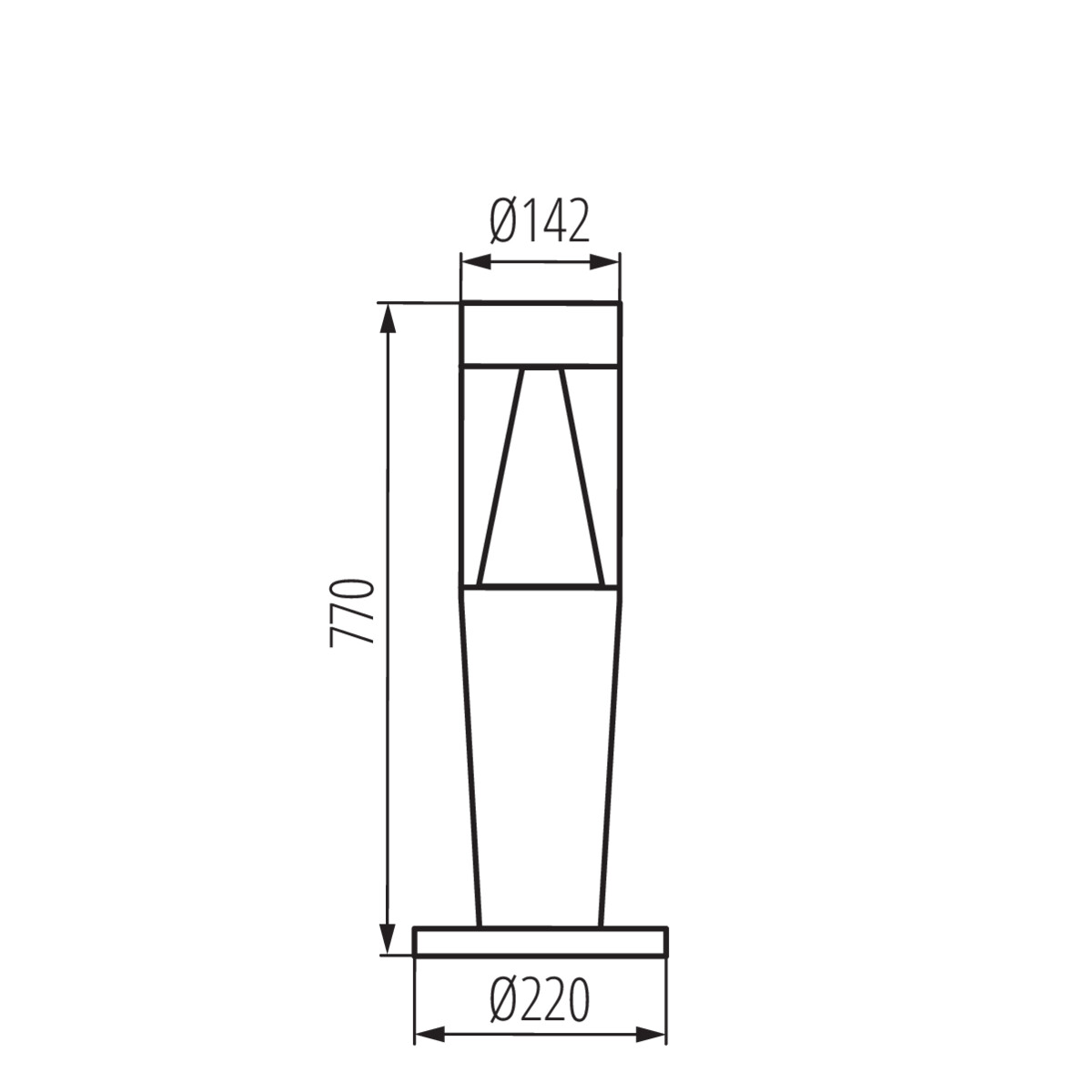 Kanlux INVO TR 77-O-GR