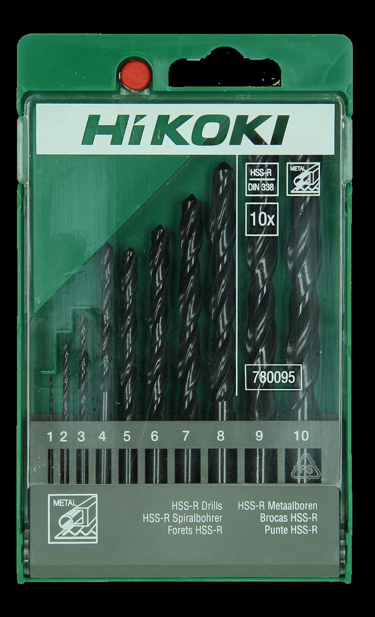 HiKOKI Metallbohrer HSS-R DIN 338 Kassette10tlg