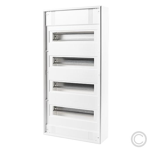 AP Verteiler 4-reihig 48+8 m.Steckklemm. AP Verteiler 4-reihig 48+8 m.Steckklemm.