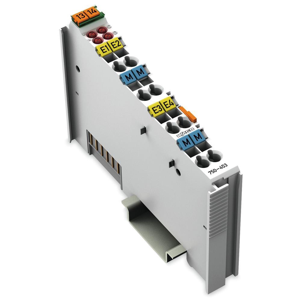 WAGO 4-Kanal-Analogeingangsklemme 0-20 mA Single-Ended – 750-453