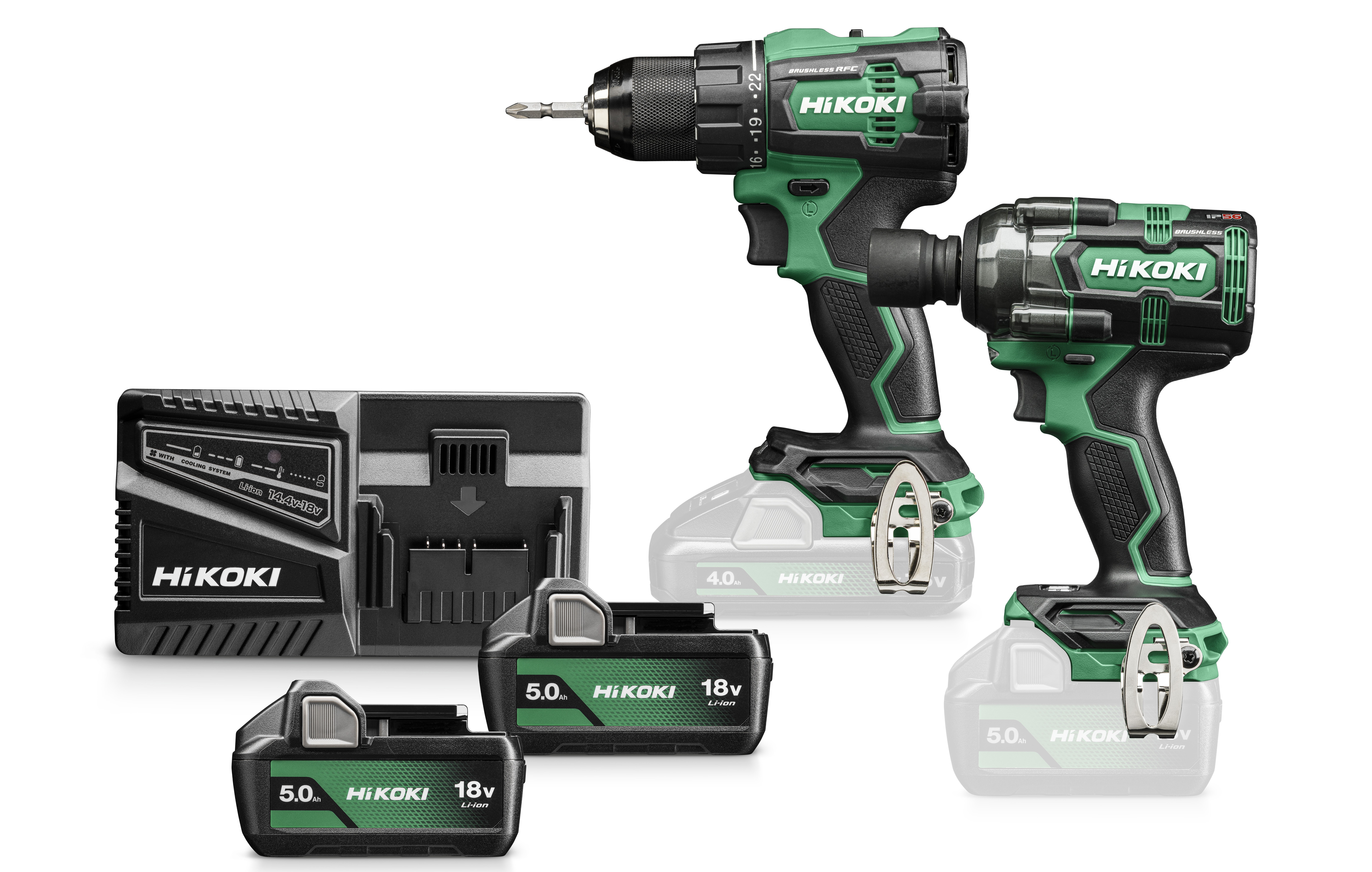 HiKOKI KC18DE(5.0) (HSC III) Combo Kit (DS18DE+WR18DH)