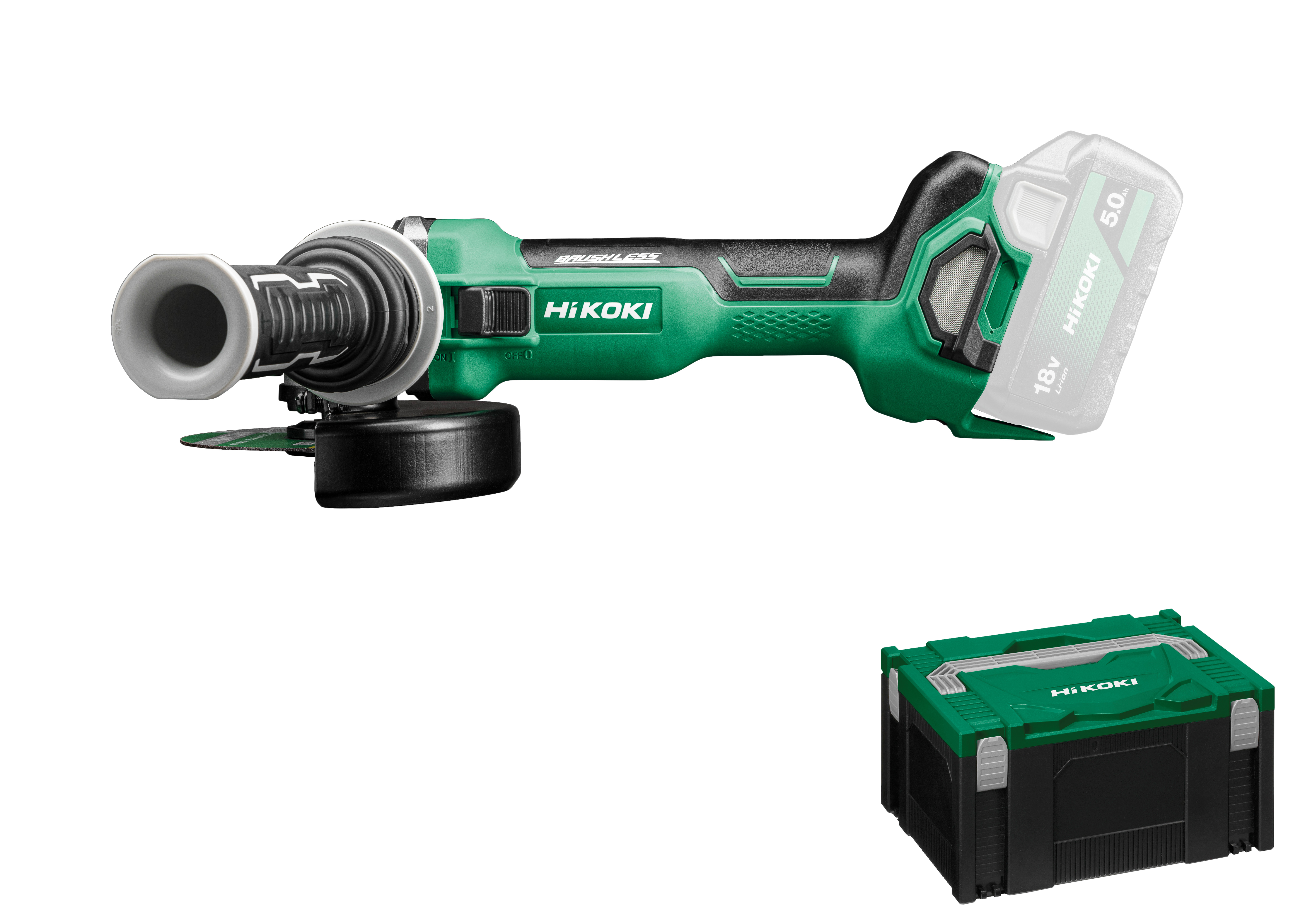 HiKOKI G1813DA (Basic) (HSC III) Akku Winkelschleifer 125mm 2,1 Kg