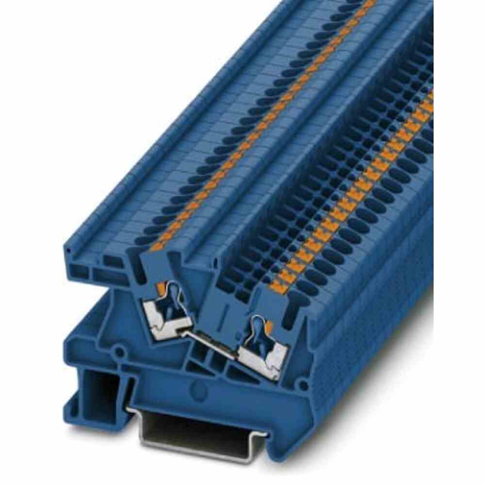 PHOENIX Reihenklemme, 0,14-4mm², 1Etage, blau, 24A, Hutschiene 35mm – PTI 2,5 BU
