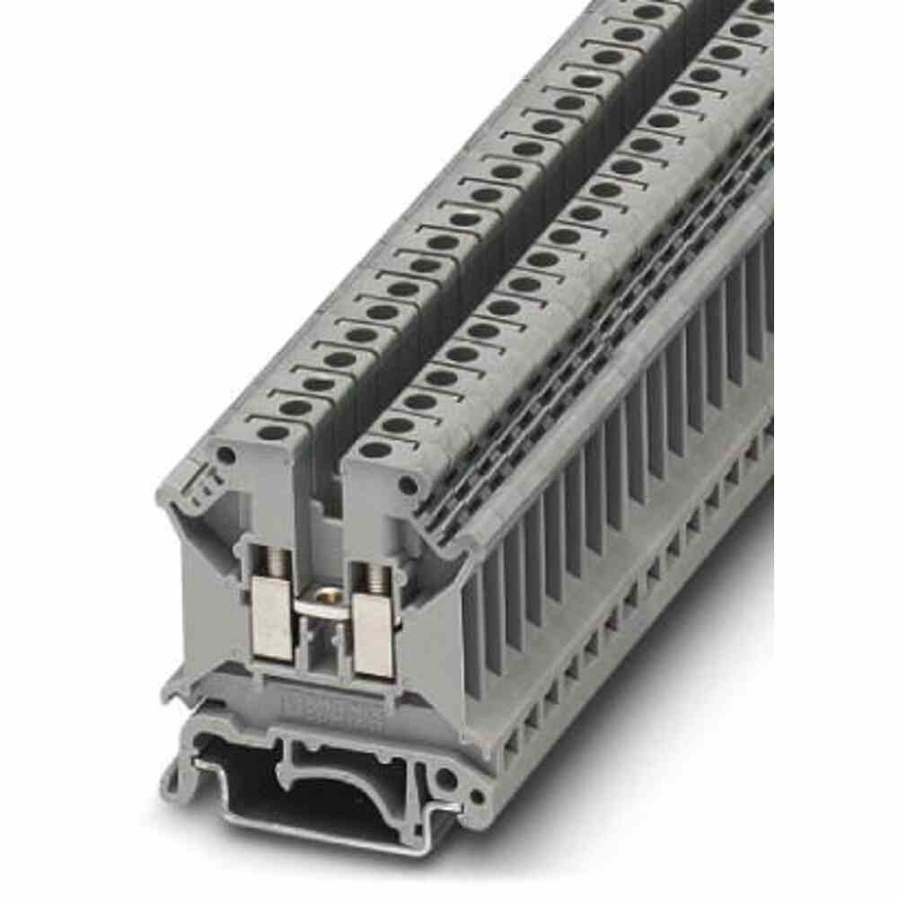 PHOENIX Reihenklemme, 0,2-4mm², 1Etage, grau, 32A, Hutschiene 35mm PHOENIX Reihenklemme, 0,2-4mm², 1Etage, grau, 32A, Hutschiene 35mm