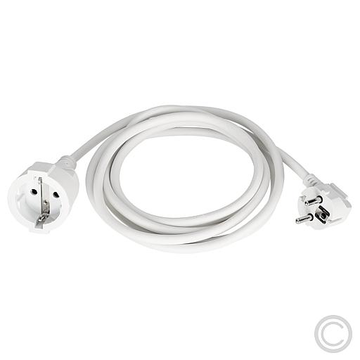 Verlängerung H05VV-F 3G1,5mm²  3m reinweiß