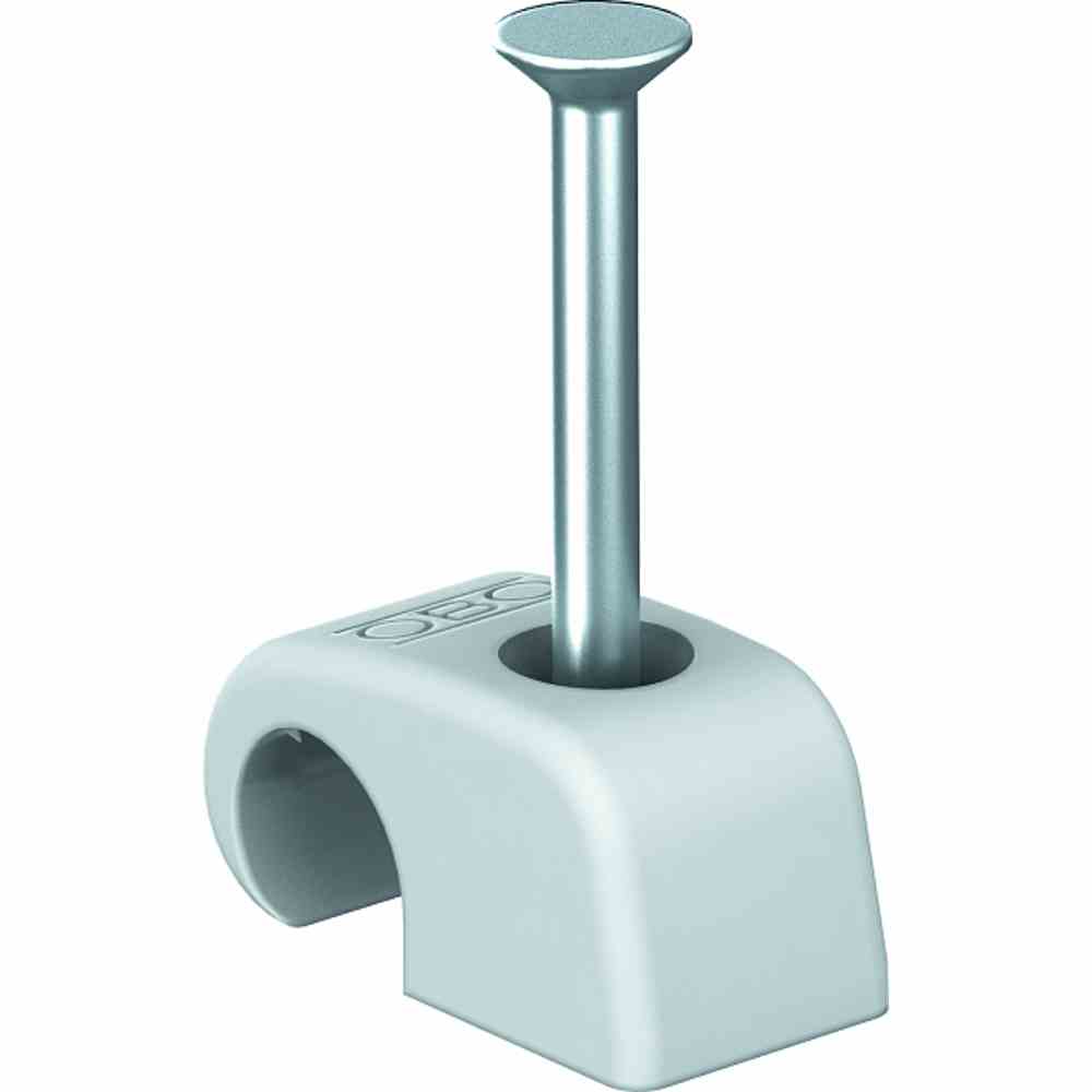 OBO BETTERMANN Haft-Clip 7-12mm, L35, PP, lichtgrau RAL 7035 2026/35 OBO BETTERMANN Haft-Clip 7-12mm, L35, PP, lichtgrau RAL 7035 2026/35