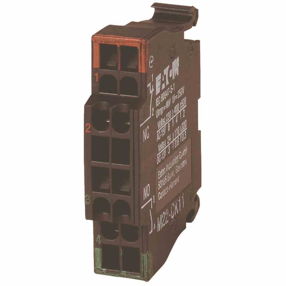 EATON M22-CK11 Kontaktelement 1 Schließer1 Öffner, Frontbefestigung, Federzuganschluss – M22-CK11