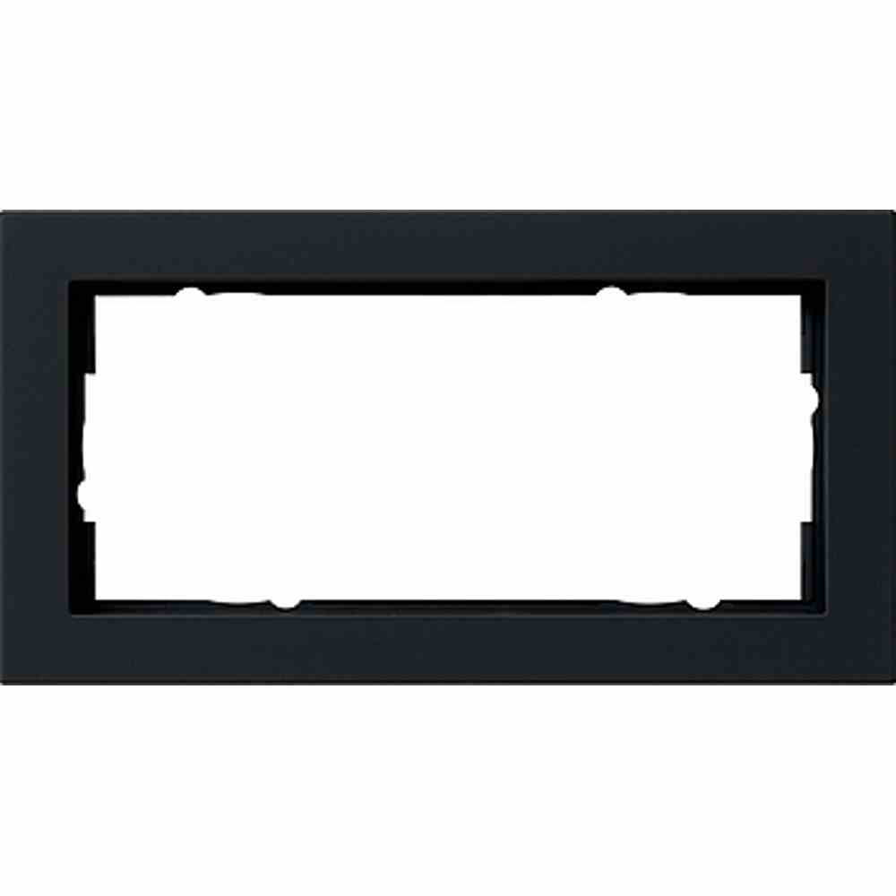 Gira Abdeckrahmen 2f o.M. Gira E2 Schwarz m Gira Abdeckrahmen 2f o.M. Gira E2 Schwarz m