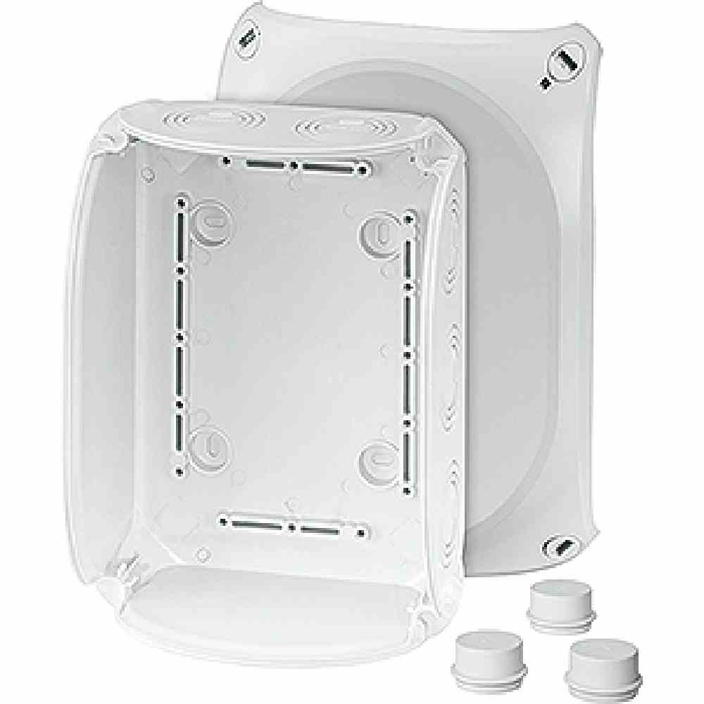 HENSEL DK 1600 G Abzweigkasten, IP44, 16mm², 210x155x92mm, grau, ohne Bestückung, Kunststoff, Wand-/Deckenmontage, halogenfrei – DK 1600 G