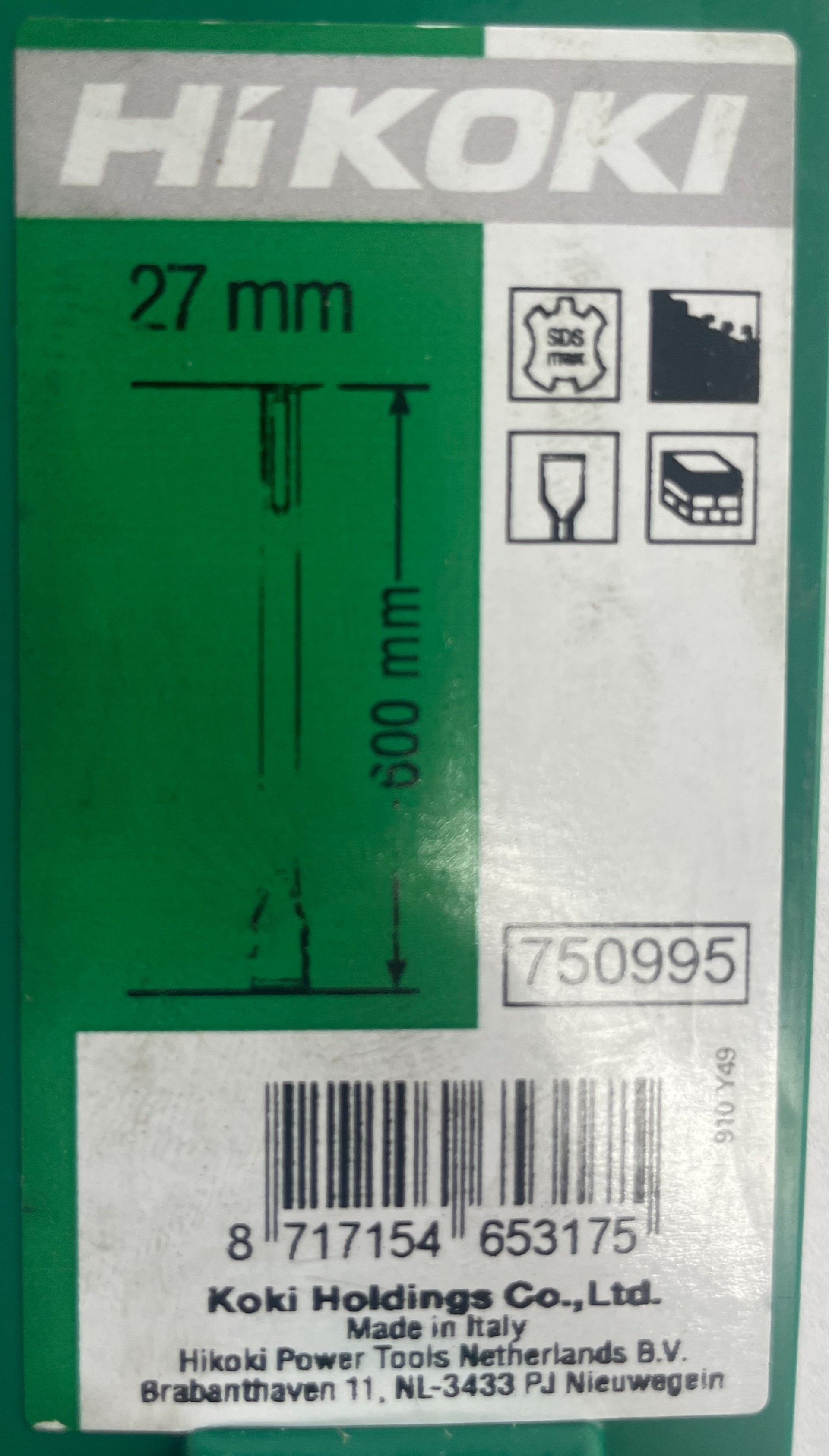 HiKOKI Flachmeissel 25X600 mm SDS-MAX