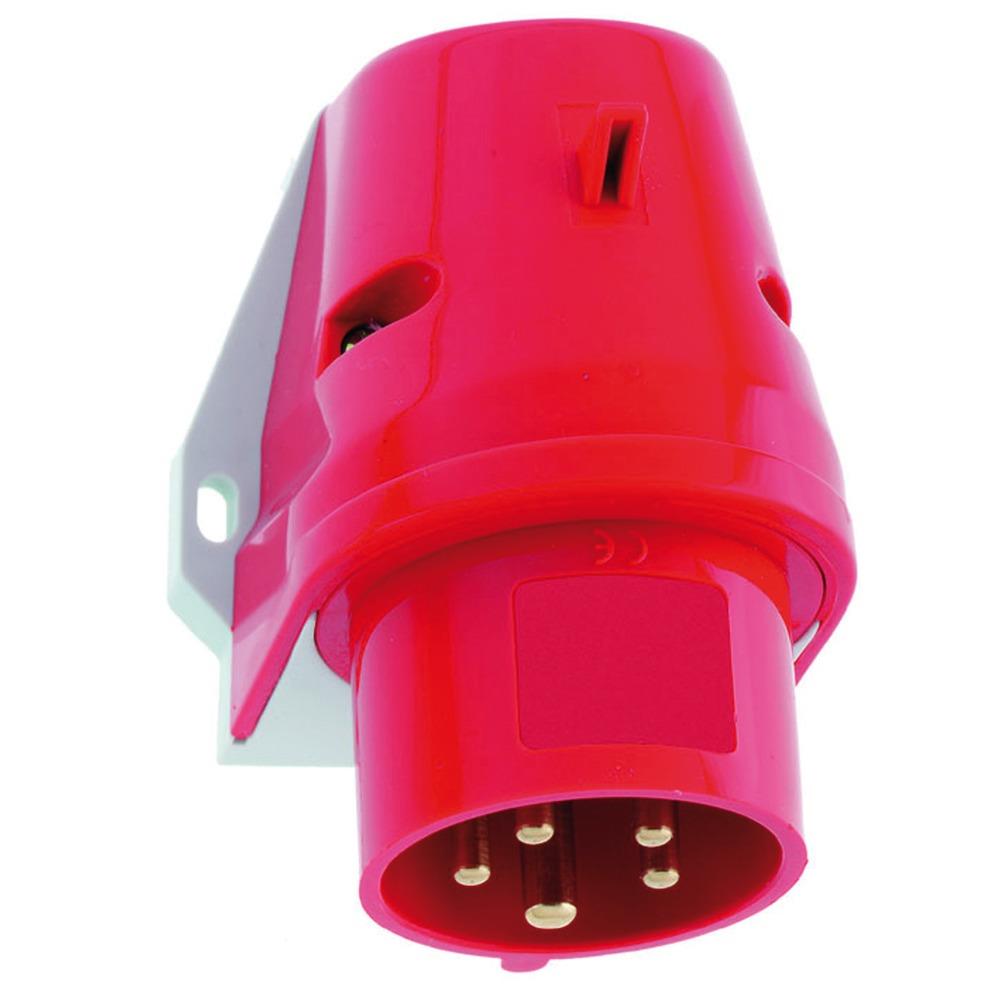 BALS CEE-Gerätestecker, 5p, 32A, 400V (50+60Hz) rot, 6h, IP44, schraublose Klemme, abgewinkelt, Kunststoff, Wandgerätestecker(AP) – 242002 BALS CEE-Gerätestecker, 5p, 32A, 400V (50+60Hz) rot, 6h, IP44, schraublose Klemme, abgewinkelt, Kunststoff, Wandgerätestecker(AP) – 242002