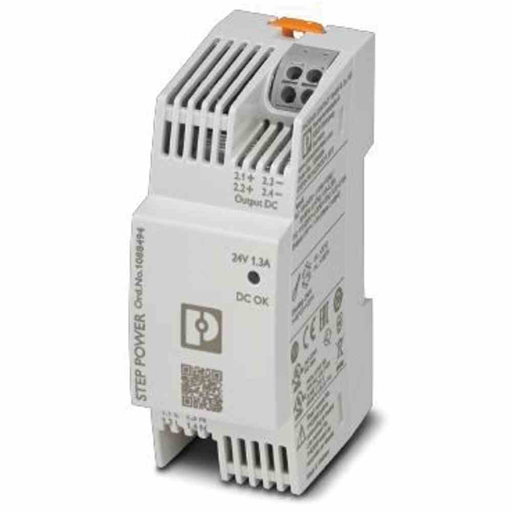 PHOENIX Gleichstromversorgung, geeignet für Reiheneinbau, 24V, 30W, 100-240VAC/DC, 110-250VAC/DC, 1,3A, 2TE, kurzschlussfest – 1088494