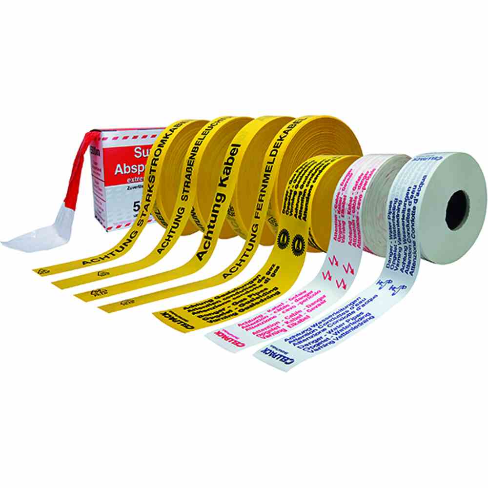 CELLPACK Trassenwarnband, "Achtung Kabel" "Achtung Kabel" 250mx40mm CELLPACK Trassenwarnband, "Achtung Kabel" "Achtung Kabel" 250mx40mm