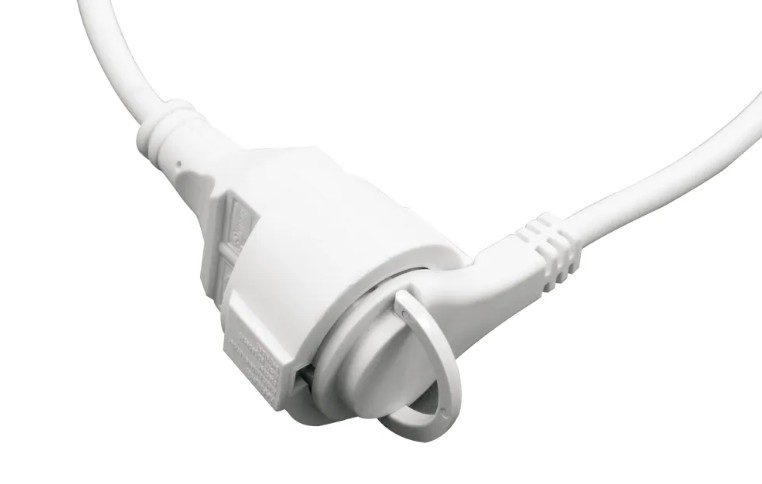 Schutzkontakt-Verlängerung H05VV-F 3x1,5mm² mit Flachstecker 3m rws