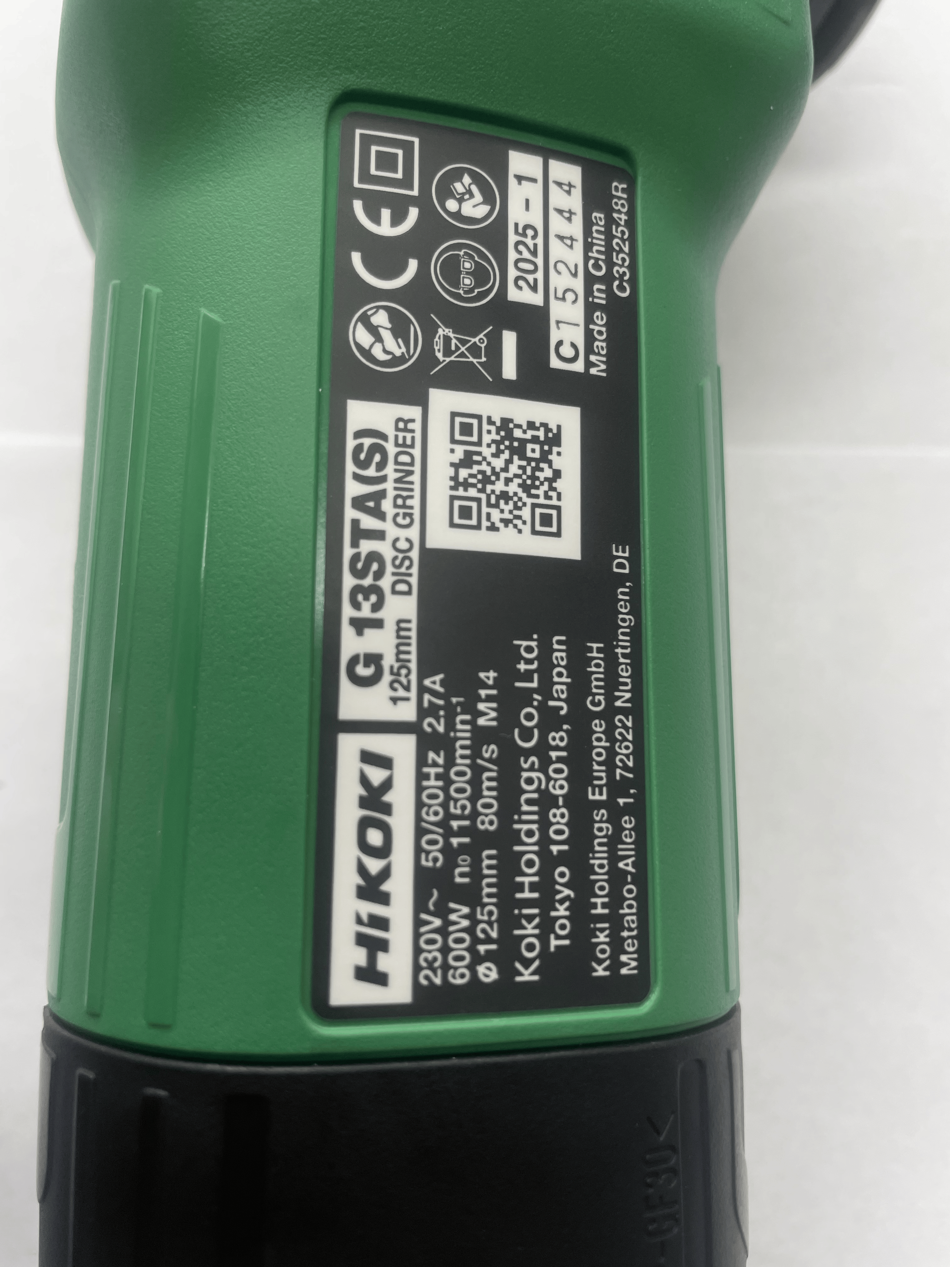 HiKOKI G13STA (Karton) Winkelschleifer (600W) (