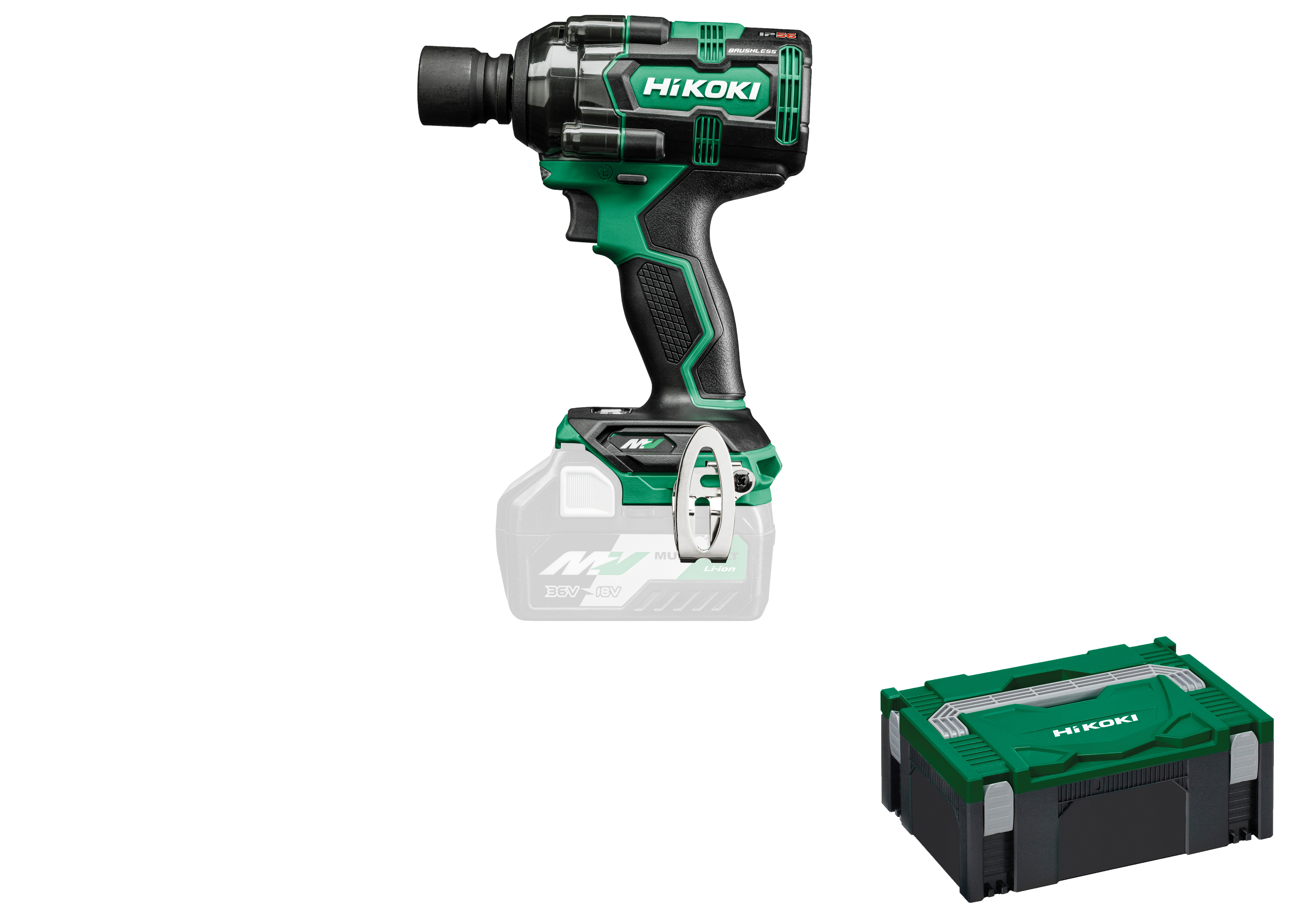 HiKOKI WR36DH(Basic) (HSC II) Akku Schlagschrauber 380NM/700NM 1/2"