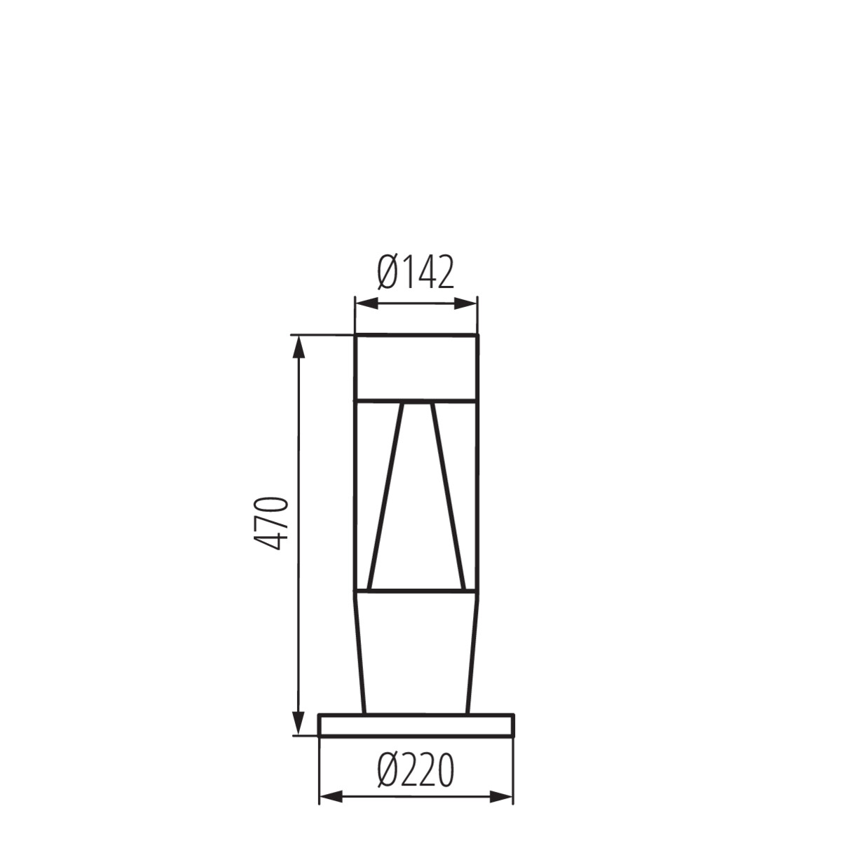 Kanlux INVO TR 47-O-GR