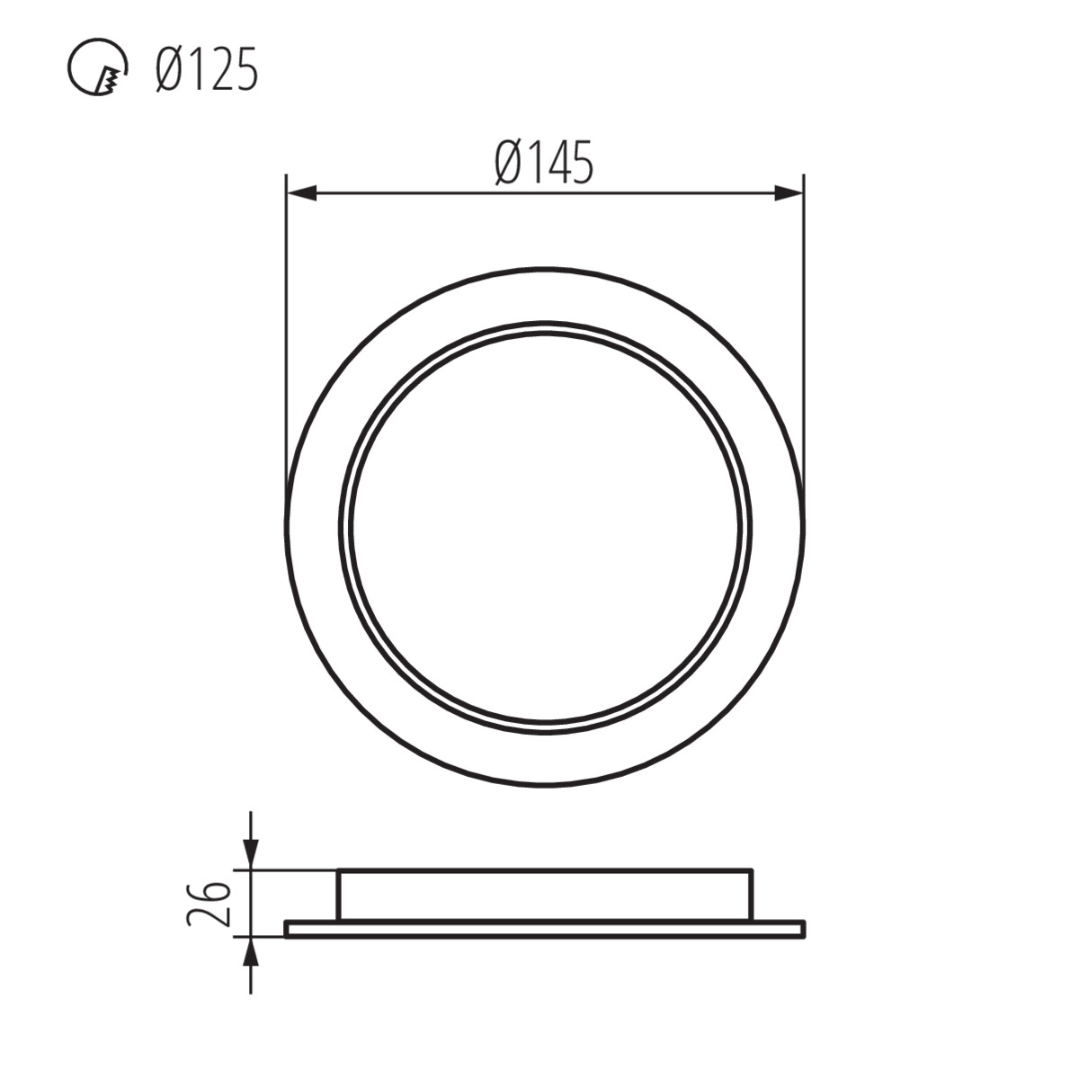 Kanlux TAVO LED DO 12W-NW