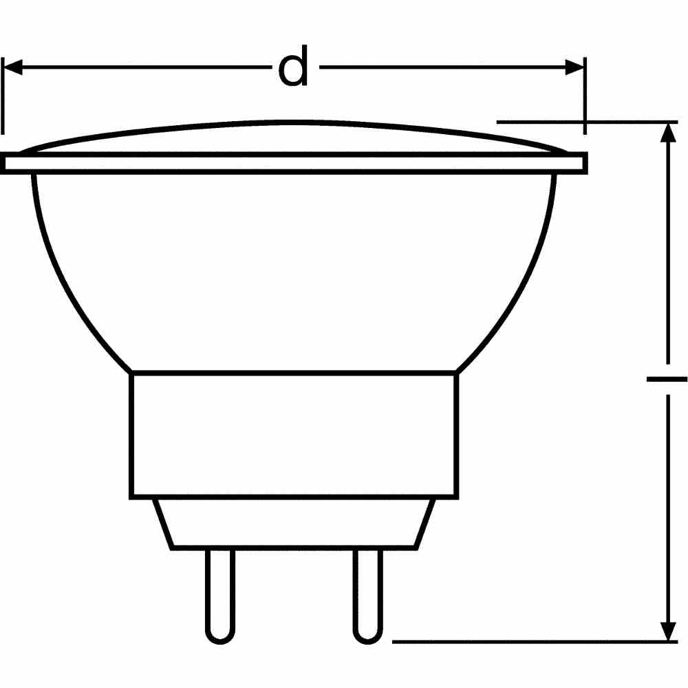 OSRAM DECOSTAR35S NV-Halogenreflektorlampe, 20W, GU4, 12V, 36°, Ø35mm, Glas, UV-Schutz, 580cd, Cool Beam