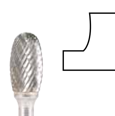 HiKOKI 6mm Diamant Schleifstift E-9,6X16/60