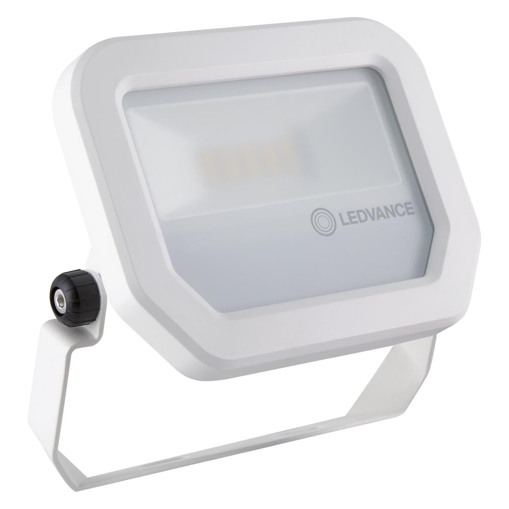 LEDVANCE Floodlight LED-Anbaustrahler, 10W, Konverter, 1LED, 4000K, 1200lm, Aluminium, IP65, extrem breitstrahlend >80° –