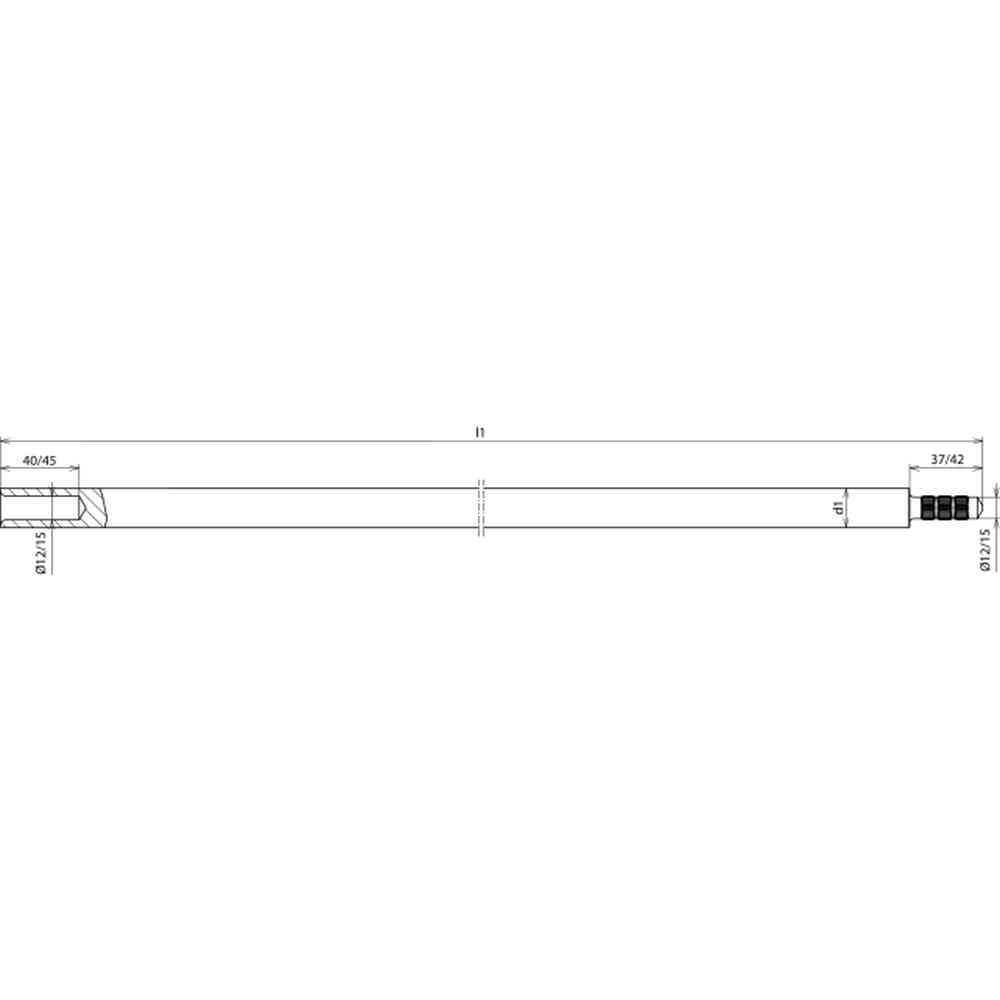 DEHN DEHN-Tiefenerder D 20mm L 1500mm St/tZn Typ Z mit Dreifach-Rändelzapfen