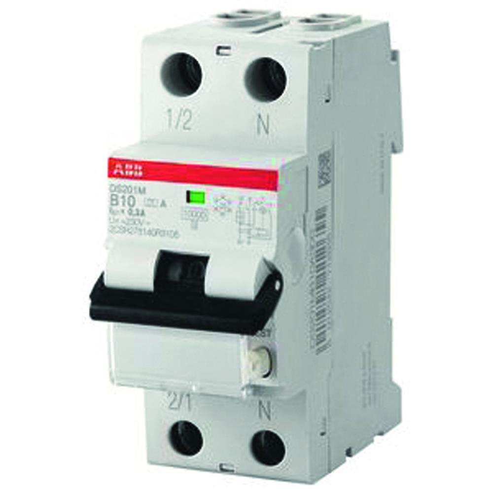 ABB pro M compact FI/LS-Schutzschalter, 1p+N, B16, 0,03A, 230V, A, 6kA, 2TE, 1p