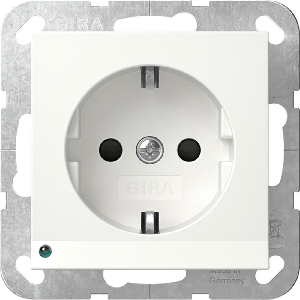 GIRA SCHUKO LED-Leuchte + SH System 55 Reinweiß m – 417027