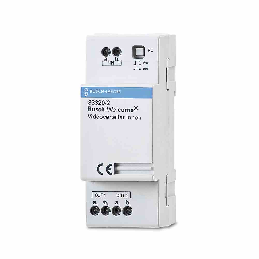 BUSCH-JAEGER WELCOME Bus-Videoverteiler, F=verteilen – 83320/2
