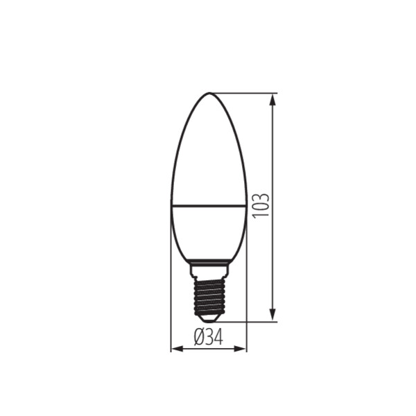 Kanlux IQ-LED C35E14 5,9W-CW