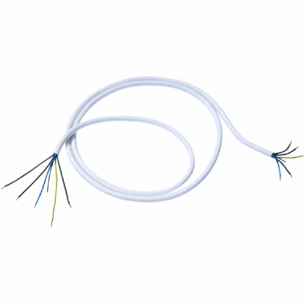BACHMANN Netzanschlussleitung, 3m, 5x2,5mm², PVC, weiß, Aderendhülse, Aderendhülse, 0-70°C, 750V – 119.272 BACHMANN Netzanschlussleitung, 3m, 5x2,5mm², PVC, weiß, Aderendhülse, Aderendhülse, 0-70°C, 750V – 119.272