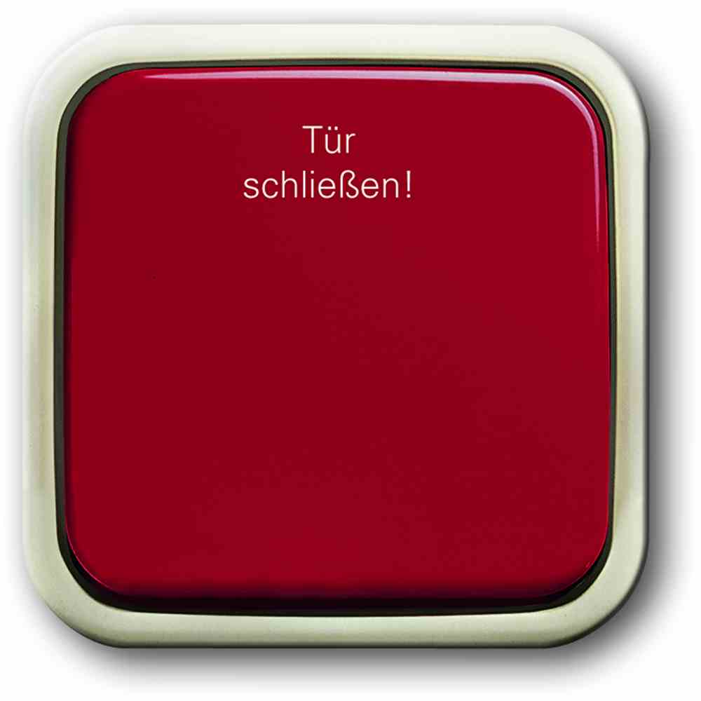 BUSCH-JAEGER Wipptaster, weiß, 1Ö, Aufputz, IP20, Ziffern, glänzend – 2621 AP-107-101