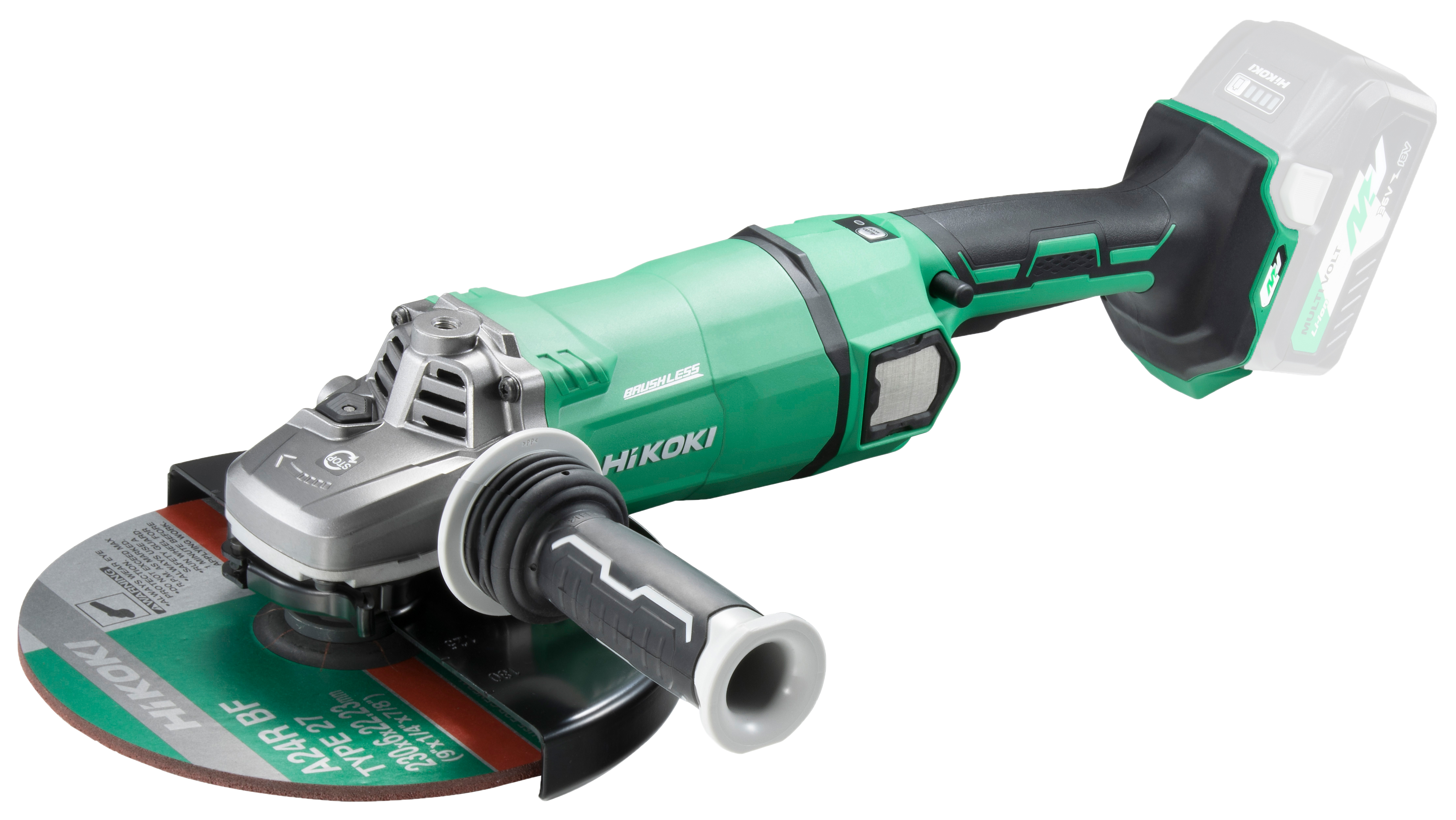 HiKOKI G3623DA(Basic) (Koffer) 36V Akku Winkelschleifer 230 mm 4,9 Kg