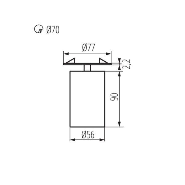Kanlux CHIRO GU10 DTO-B