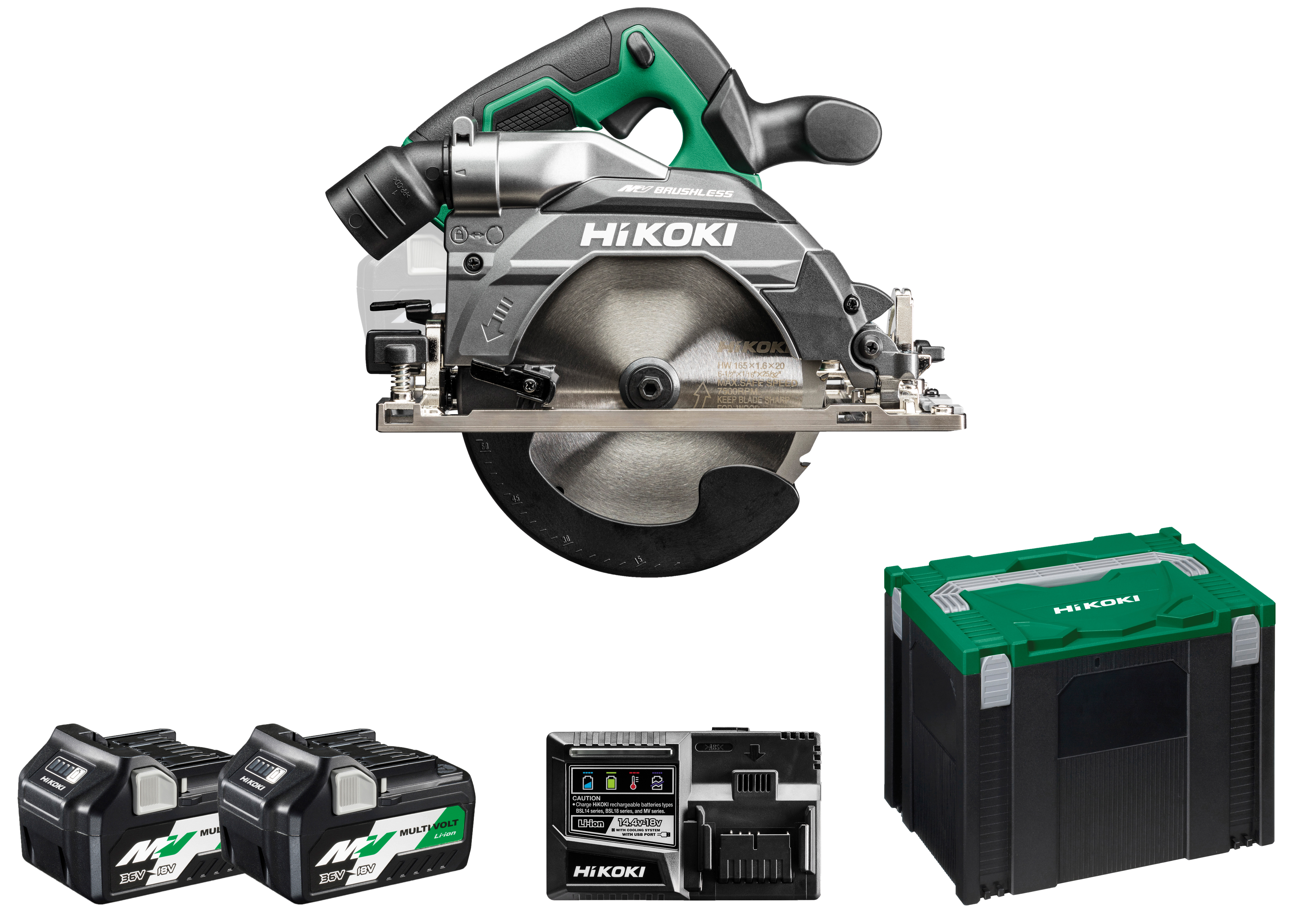 HiKOKI C3606DB(2.5) (HSC IV) Akku Handkreissäge (brushless) 66 mm 2,7 Kg