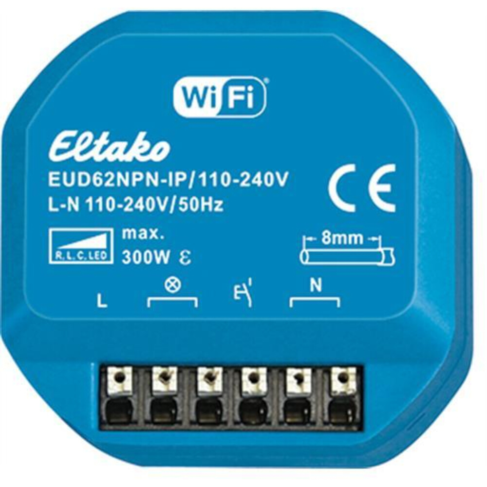 ELTAKO Funk-Aktor, 2400MHz, Unterputz, 230 V AC, 1k, Geeignet für Dimmer – EUD62NPNIP110240V