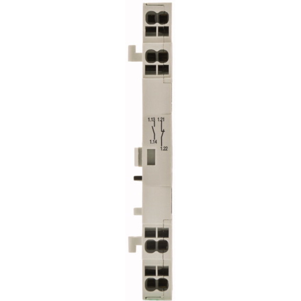 EATON Hilfsschalterblock, 1S, 1Ö, Seitenanbau, 3,5A/AC, Federzuganschluss – NHI11-PKZ0-PI