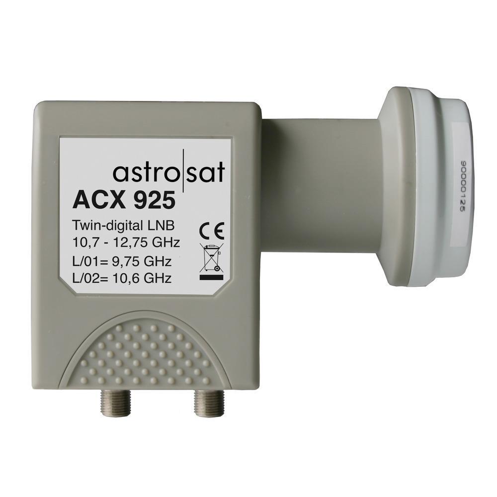 ASTRO ACX 925 Twin-LNC, 40 mm Aufnahme, für Offset-Parabolantenne AST- + ASP..., zwei Receiveranschlüsse – ACX 925