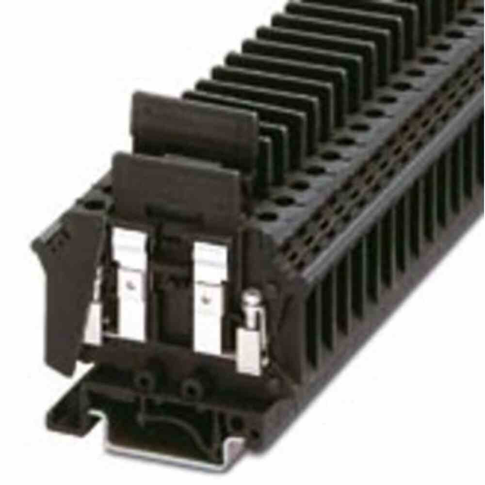 PHOENIX Sicherungs-Reihenklemme, 0,2-4mm², G-Sicherung 5x25mm, steckbar, ohne Defektanzeige, 6,3A – UK-SI